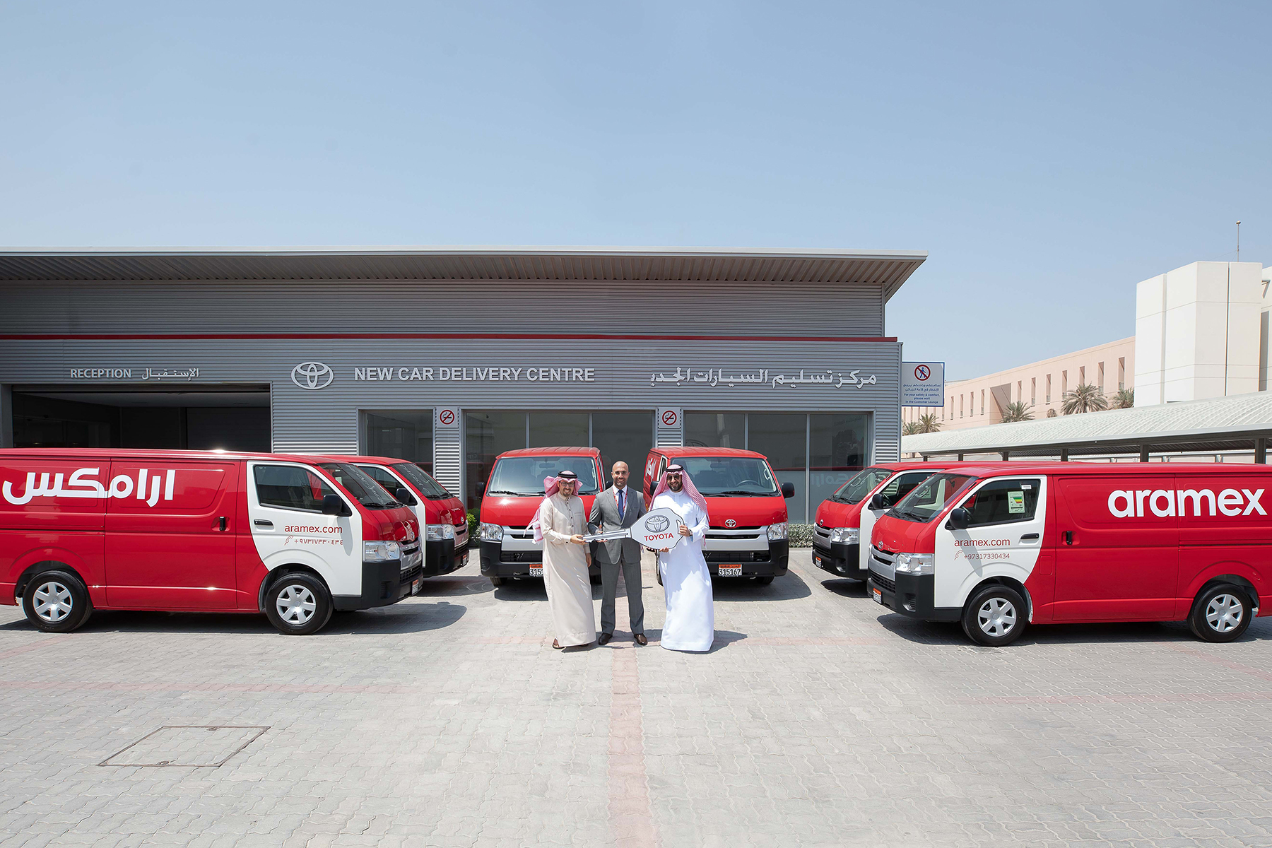Ebrahim K. Kanoo Delivers Toyota Hiace Vans to Plus Rental